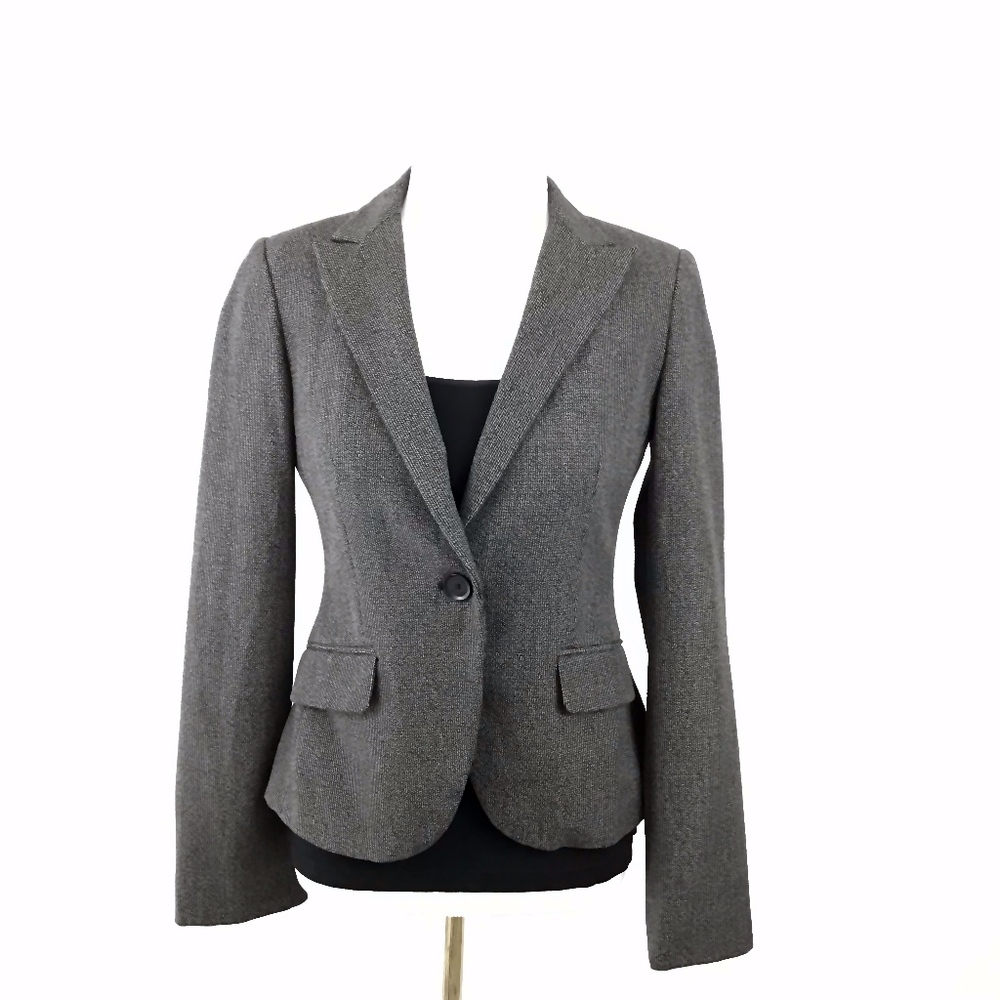 Express Notch Collar One Button Blazer